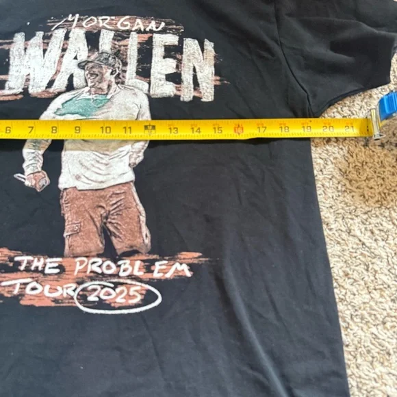 Morgan Wallen 2025 I’m the Problem Concert Tour Graphic Tee Women’s T-shirt Sz L - Picture 5 of 6